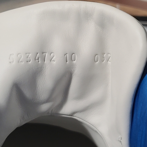 GUCCI Stripe Ace High Top miro soft leather Mens shoes white/multicolor size 10 - Picture 12 of 15